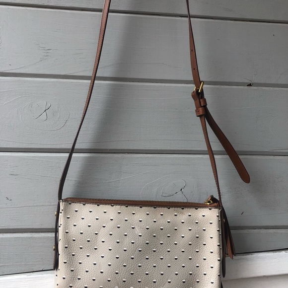 Fossil polka dot small crossbody bag. - Picture 3 of 10